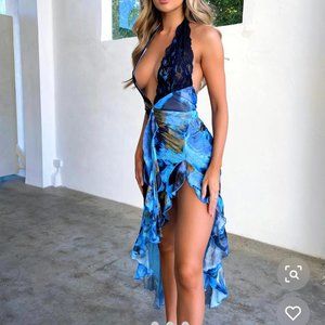 ASHLEN MAXI DRESS MIDNIGHT SEA